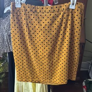GAP Yellow Polka Dot Mini Skirt